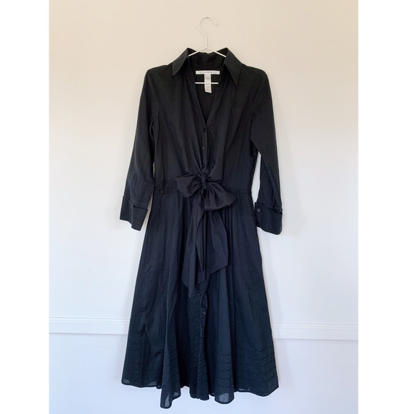 Diane Von Furstenberg Dresses & Skirts - Diane Von Furstenberg Midi Button Up Tie Dress 8